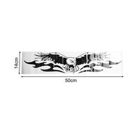 Vilgftyiet Vinyl Car Decal Sticker for Eagle Animal Graphics - DIY for AUTO Body, Hood & Side Decoration for SUV, Truck and Off-Road Vehicles - Black and Red, 2-Pack