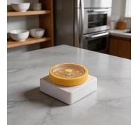 Vilgftyiet Visual Timer 60 Minute Magnetic Kitchen Timer for Baking and Classroom, Silent Alarm Learning Reminder for Kids Adults with ADHD Autism, Time Management Tool with 4 Color Rings(yellow)