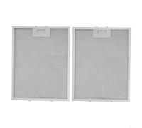 Vilgftyiet Washable Metal Grease Filter for Range Hood 350x240x9mm, 2 Pack 5 Layer Aluminum Mesh Kitchen Exhaust Fan Replacement Part Silver Tone