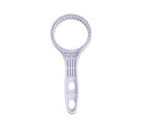 Vilgftyiet White 12/34-Tooth Filter Cap Wrench for Water Purifier and Dispenser, Sturdy Plastic Tool with Comfortable Handle for Quick Filter Changes, Compact Storage Design(34-tooth)