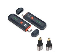 Vilgftyiet Wireless Transmitter and Receiver 1080P Full HD, 50m Transmission, 2.4GHz 5.8GHz, No Driver Needed for Laptop, Camera, Box, Black or White(black)