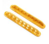 Vilgftyiet Wooden Billiard Cue Rack Wall Mount for 8 Pool Cues - Hardwood Construction, Space-Saving Design for Home Game Rooms, Billiards Clubs & Community Centers Brown