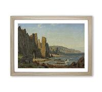 Vilhelm Kyhn Beach Bornholm Framed Print | A2 Oak Framed Wall Art | Ready to Hang | Modern Beach Picture | Living Room Bedroom Lounge Office