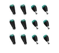 VILHTL 6 Pairs 12V DC Power Connector Male+Female 5.5 x 2.1MM Power Jack Plug Adapter Barrel Connector for CCTV Security Camera Led Strip Cable Wire Ends Plug