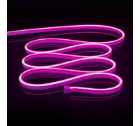 VILHTL Neon LED Strip Light, 12V 5m Purple LED Lights Strip, 3000K Waterproof Outdoor Silicone Flexible LED Strips for Bedroom Kitchen Indoor Decor