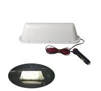 VILIERY 12V Blank Cab Roof Advertising Light, Learner Sign Top Box, Learner Driving Instructor School Car Roof Sign,No Need to Punch Holes,White LED Sign with 3-Meter Connecting Line (WHITE)