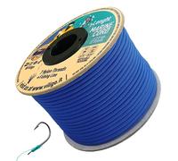 VILIGO Marine Cord - Nylon Braid (3.8mm) - 7 Nylon Strands and 1 Line - Boat Rope for Fishing and Outdoor Activities - Contains a Fishing Hook (50m, Blue)