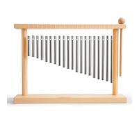 VILIHKC 20-NOTE Bar Chime, Single-row Table Top Wind Chime, 20 Bars Musical Percussion Instrument with Mallet for Ornament Office Decoration