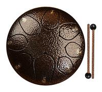 Vilihkc 6 inch 8 note Steel Tongue Drum,Percussion Instrument Handpan Drum C Key with Bag, Music Book and Mallets for Meditation Entertainment Musical Education Concert Yoga