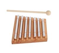 Vilihkc Energy Chime Percussion Hand Bell Meditation Chimes Teacher Tools Reminder Tuned Energy Chimes Music Instrument with Mallet for Classroom Prayer Yoga Music Gift(7 Tone)