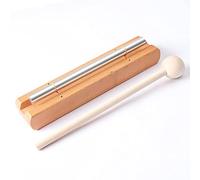 Vilihkc Energy Chime Percussion Hand Bell Meditation Chimes Teacher Tools Reminder Tuned Energy Chimes Music Instrument with Mallet for Classroom Prayer Yoga Music Gift(1 Tone)
