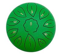 Vilihkc Steel Tongue Drum 11 Notes 6 Inches Dia Lotus type Hand Drum Healing Drum Percussion Drums Instrument Steel Drum C-Key Handpan Drum