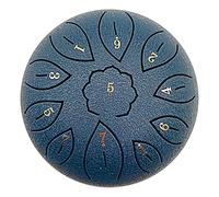 Vilihkc Steel Tongue Drum 11 Notes 6 Inches Dia Lotus type Hand Drum Healing Drum Percussion Drums Instrument Steel Drum C-Key Handpan Drum