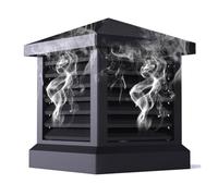 Villa Chimney Cap Square Aluminum Smoke and Rain Protection Fireplace Chimney Caps Suitable for Outside, Villa Roofs, Urban Residences(60x60cm/23.62x23.62in)