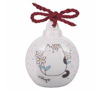 Villa d'Este Home Tivoli Oroscocats Virgo Ceramic Christmas Bauble