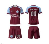 Villa Football Kits for Kids, Personalised Football Kit Kids with Name Number,Team Logo,Villa Custom Jersey Shirts for Club World Cup 2025, Football Gifts for Boys Men Women