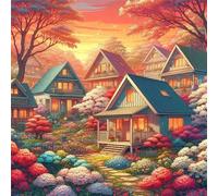 Villa Garden 120 Piece Jigsaw Puzzles for Adults and Kids, Impossible Puzzle, Jigsaws 120 pieces for adults Gifts, Difficult jigsaw puzzles for The Whole Family