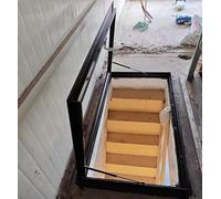 Villa Loft Skylight Access Hatch Panel - 30" x 36" Weatherproof Roof Lid for Sunroom Cellar Facade & Window Well - Easy Access Design Perfect for Home Renovation