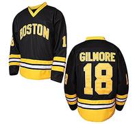 Happy Gilmore #18 Sandler 1996 Movie Ice Hockey Jersey Stitched Men Movie Hockey Jersey Men Black S-3XL (Black, Medium), Black, Medium