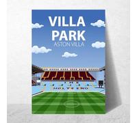 Villa Park Stadium Poster, Aston Villa FC Wall Art, Framed or Print Only (A4 Print Only, Unframed)
