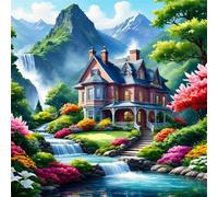 Villa Stream 90 Piece Jigsaw Puzzles for Adults and Kids, Impossible Puzzle, Jigsaws 90 pieces for adults Gifts, Difficult jigsaw puzzles for The Whole Family