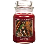 Village Candle Candle, Paraffin Wax, Green, Large Glass Apothecary Jar, 21.25 net oz