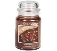 Village Candle Coffee Bean Glass Jar, Brown, Large