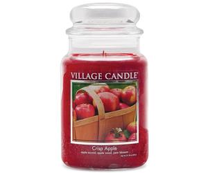 Village Candle Crisp Apple Glass Jar, Red, Large