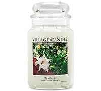 Village Candle Large Fragranced Candle - 17cm x 10cm - 26oz (1219g)- Gardenia - upto 170 hours burn time
