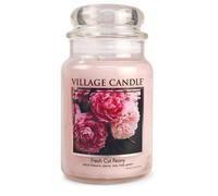 Village Candle Large Glass Jar Candle - Fresh Cut Peony