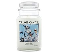 Village Candle Large Glass Jar Candle - Pure Linen