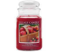 Village Candle Crisp Apple Glass Jar, Red, Large