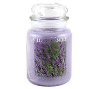 Village Candle Lavender Glass Jar, Purple, Large