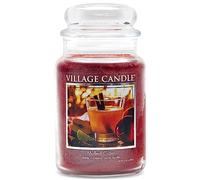 Village Candle Mulled Cider 26 oz Glass Jar Scented Candle, Large