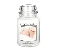 Village Candle Powder Fresh Glass Jar, White, 9.8 x 9.5 x 14.7 cm