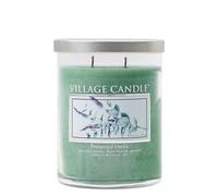 Village Candle Provencal Herbs, Medium Silver Lid Tumbler Scented Candle, 14oz