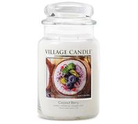 Village Candle Scented Candle Jar (Large) Coconut Berry Candle with 2 Wick Technology
