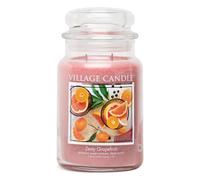 Village Candle Zesty Grapefruit, Scented Candle, Premium Glass Jar, 21.25 oz