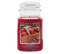 Village Candles Large Jar Candle Crisp Apple in Red Village Candles Red