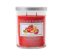 Village Candles Medium Scented Candle Tomato Basil in Red Village Candles Red