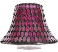Village Candles Prp & Pink Candle Jar Shade 16cm