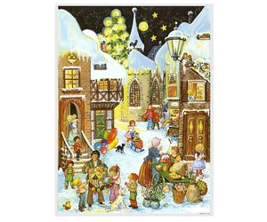 Village Children Richard Sellmer Advent Calendar 355 x 265 mm glitter