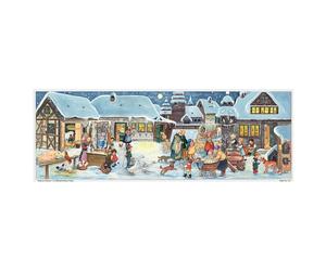 Village from 1952 Antique Richard Sellmer Advent Calendar 200 x 70mm