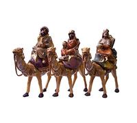 VILLAGE GIFT IMPORTERS 5" Christmas Nativity Collection | Three Wise Men Bundle | Three Kings with Camels | Traditional Nativity Figures with New Merchants! | Hand-Painted and Made in Italy
