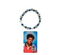 VILLAGE GIFT IMPORTERS Carlo Acutis card with bracelet | Beautiful catholic bracelet and prayer card | Christian Jewelry | Beautiful blue design | Catholic Prayer Accessory