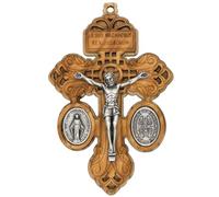 VILLAGE GIFT IMPORTERS Wooden Wall Pardon Crucifix, 3.25" Tall
