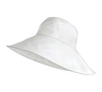 Village Hats sur la tête Monaco Packable Sun Hat - White M