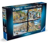 Ravensburger Happy Days No 9, Village Life 4x 500 piece Jigsaw Puzzle for Adults and Kids Age 10 and Up
