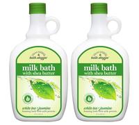 Village Naturals Bath Shoppe, White Tea and Jasmine Foaming Milk Bath, 28 Fl Oz, Pack of 2
