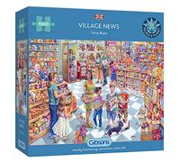 Village News 1000 Piece Jigsaw Puzzle | Shop Jigsaw Puzzle | Sustainable Puzzle for Adults | Premium 100% Recycled Board | Great Gift for Adults | Gibsons Games